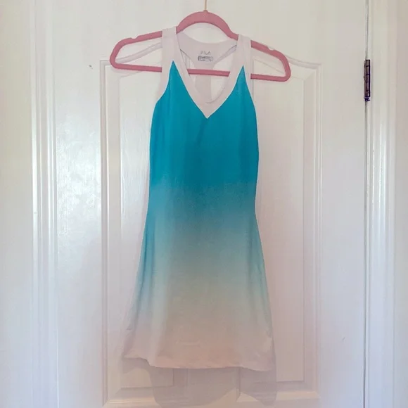Dresses | Fila Tennis Dress So Cute With The Colors Cascading Down |  Poshmark